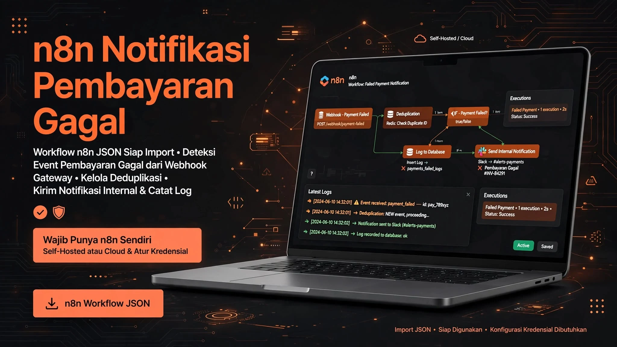 n8n Notifikasi Pembayaran Gagal