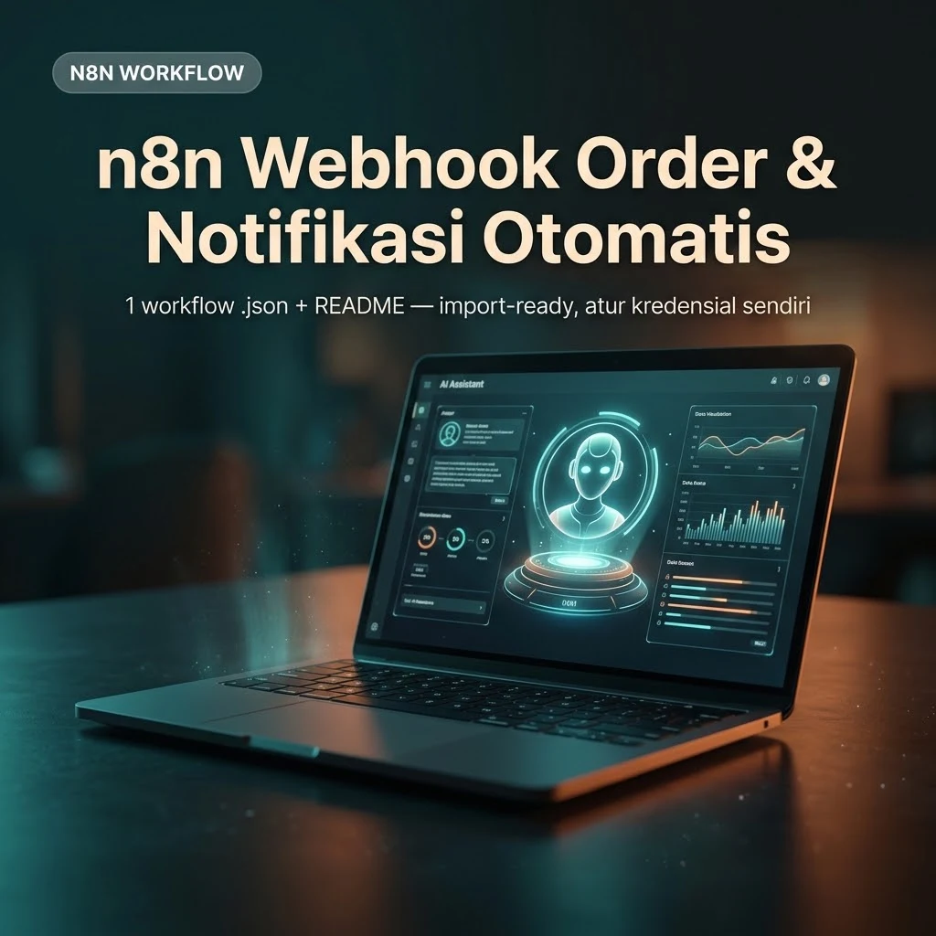 n8n Webhook Order & Notifikasi Otomatis
