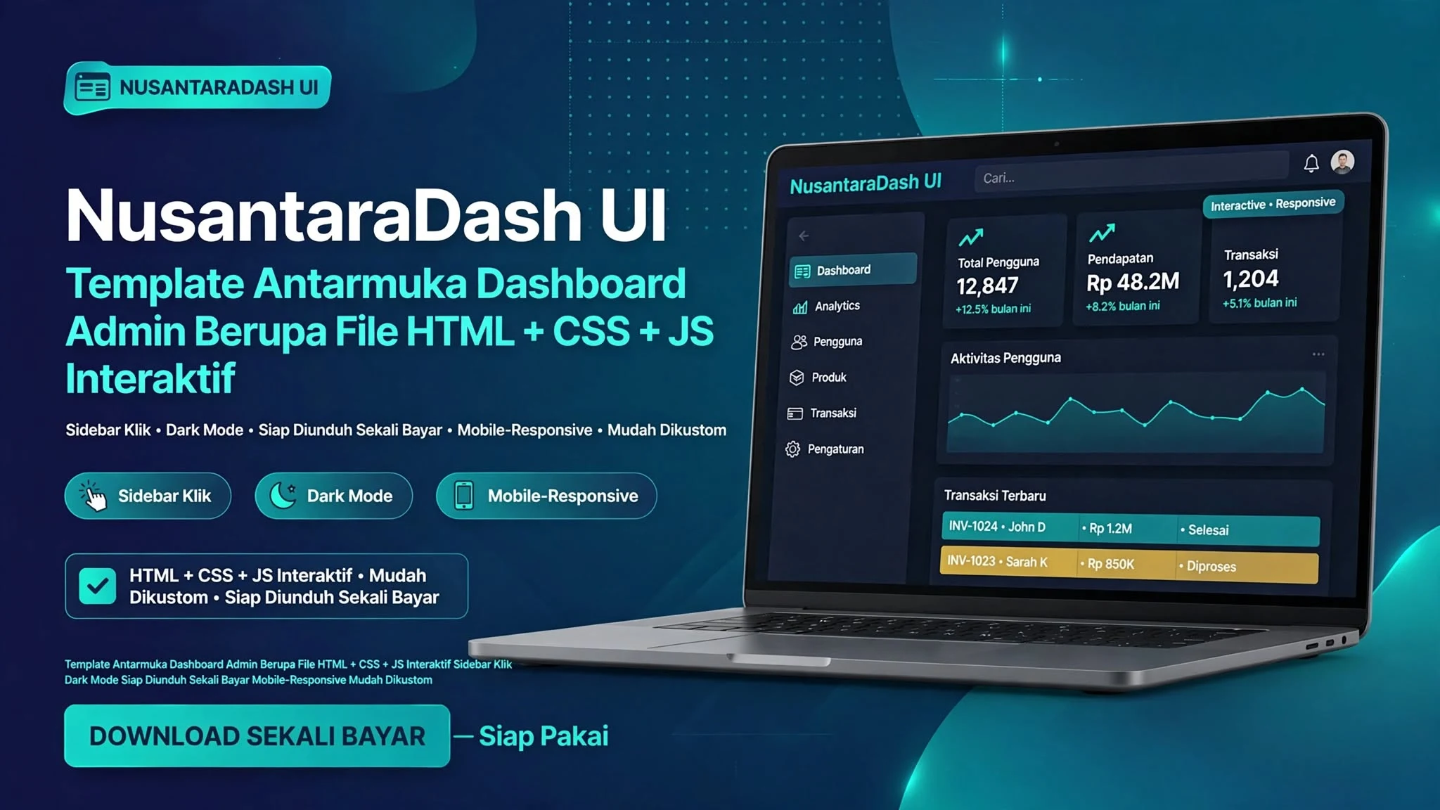 NusantaraDash UI