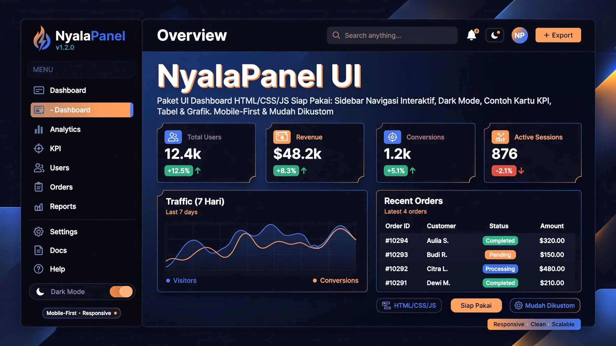 NyalaPanel UI