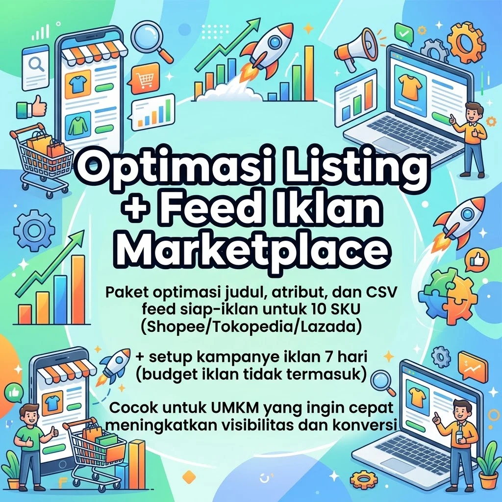 Optimasi Listing + Feed Iklan Marketplace