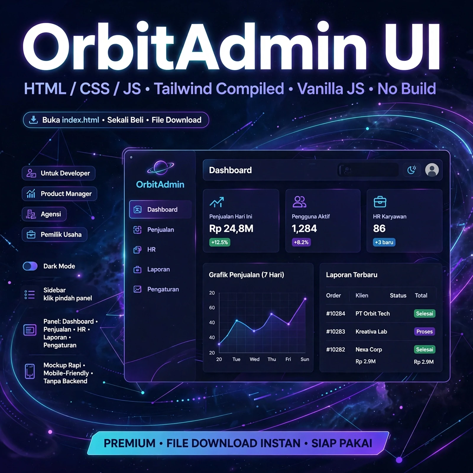 OrbitAdmin UI