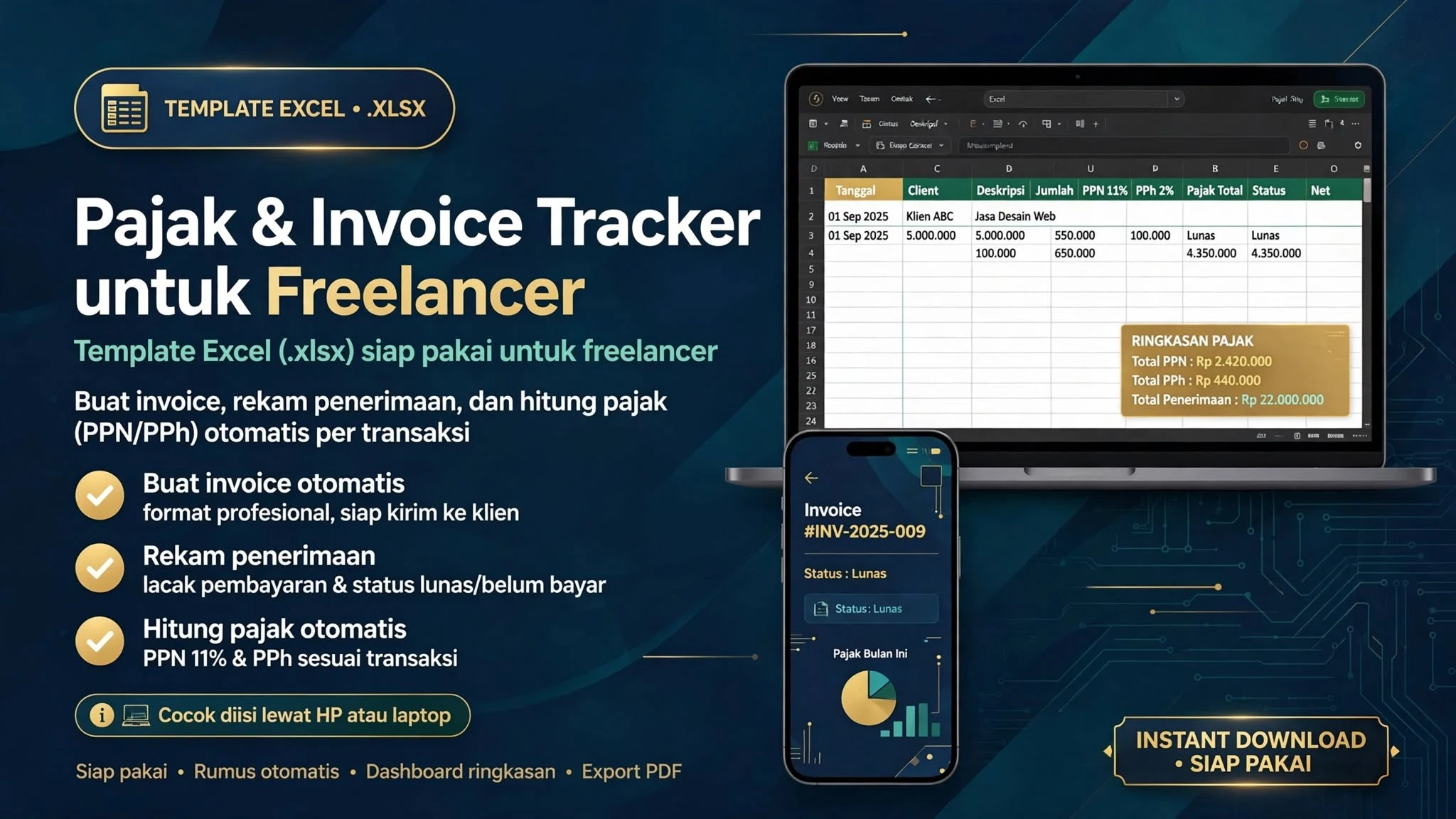 Pajak & Invoice Tracker untuk Freelancer