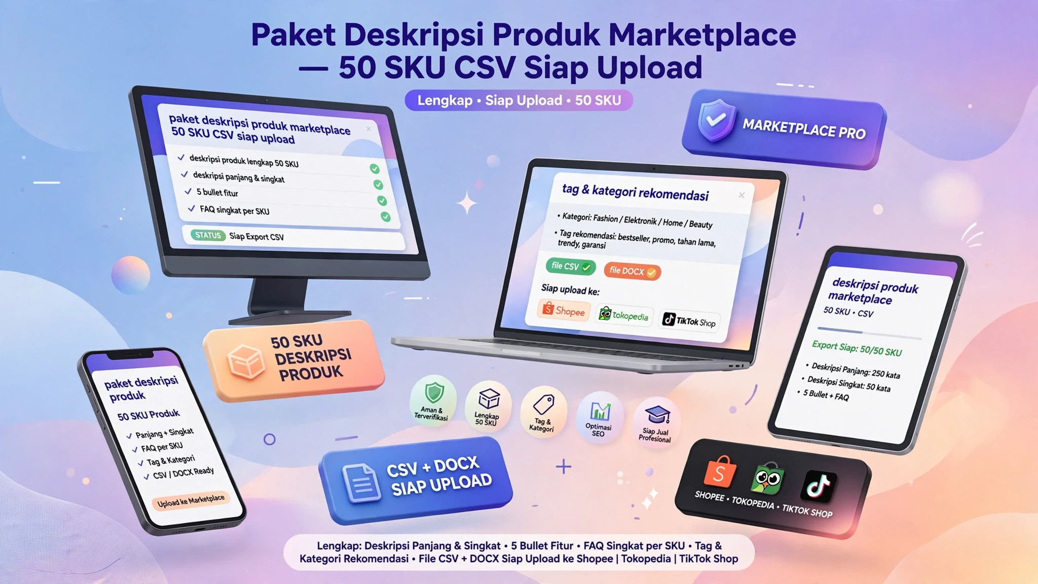 Paket Deskripsi Produk Marketplace