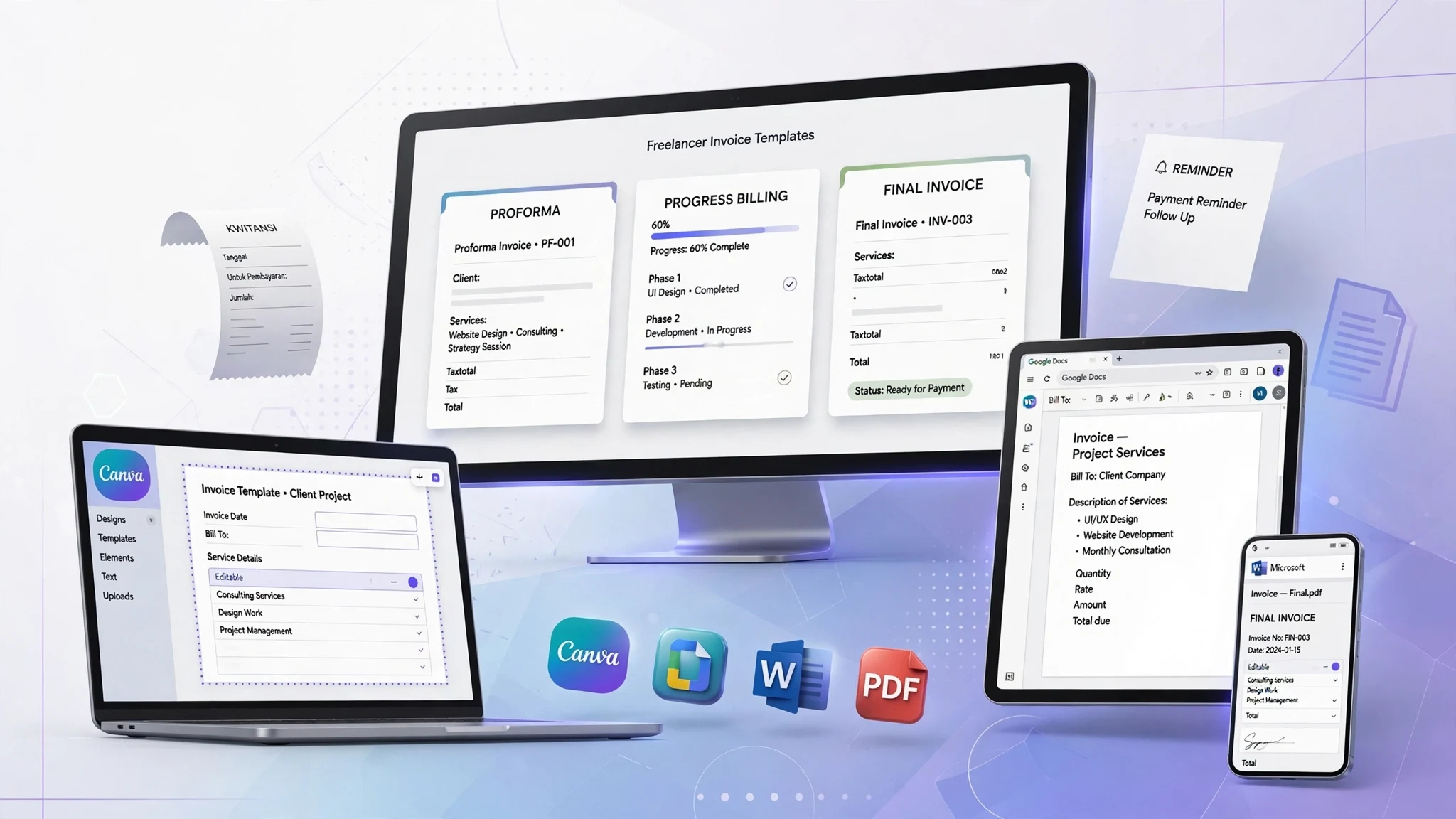Paket Invoice Freelancer & Proyek