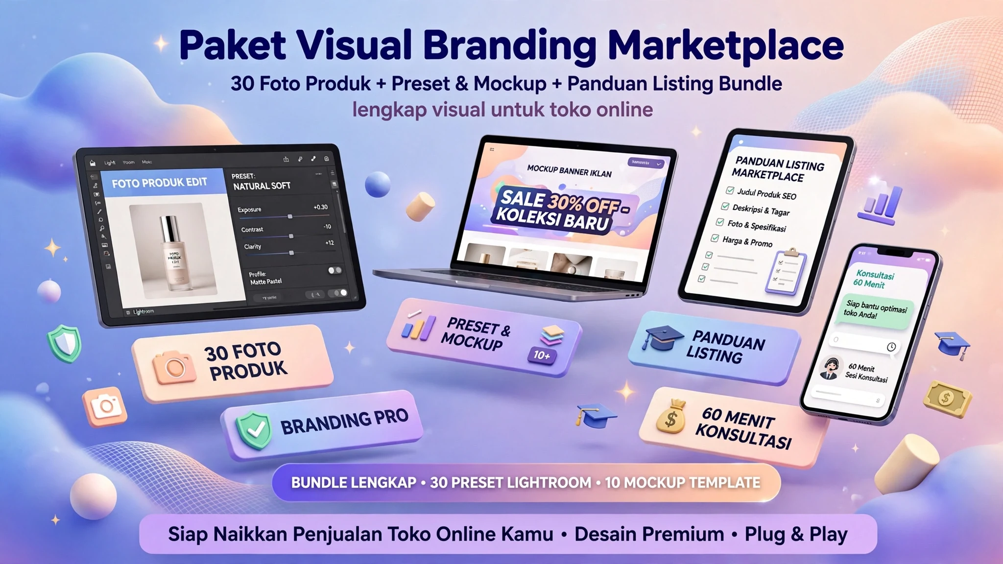 Paket Visual Branding Marketplace