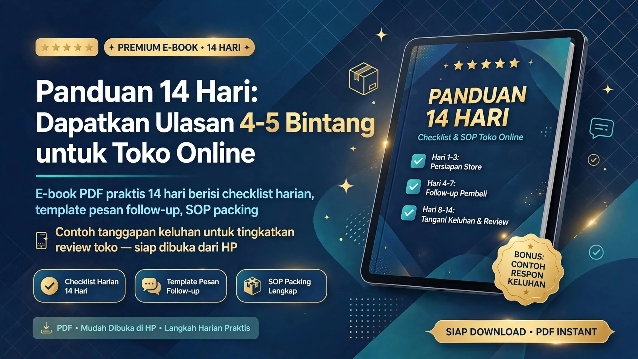 Panduan 14 Hari: Dapatkan Ulasan 4-5 Bintang untuk Toko Online