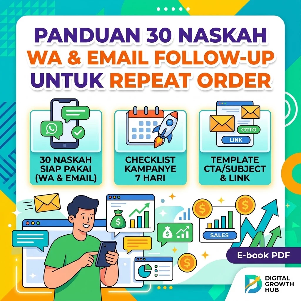 Panduan 30 Naskah WA & Email Follow-up untuk Repeat Order