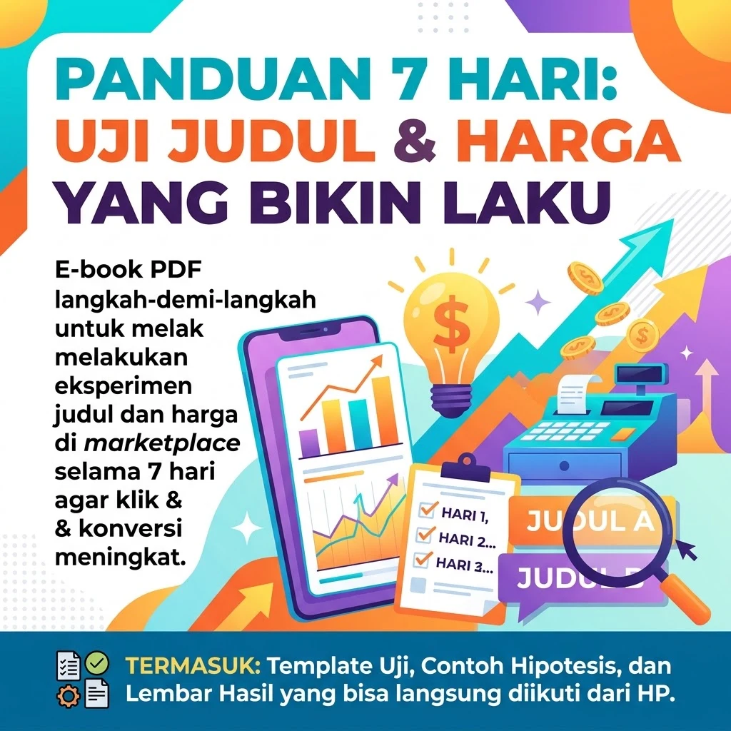Panduan 7 Hari: Uji Judul & Harga yang Bikin Laku