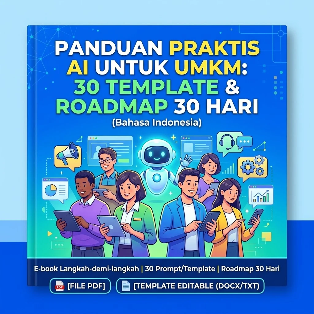 Panduan Praktis AI untuk UMKM: 30 Template & Roadmap 30 Hari (Bahasa Indonesia)