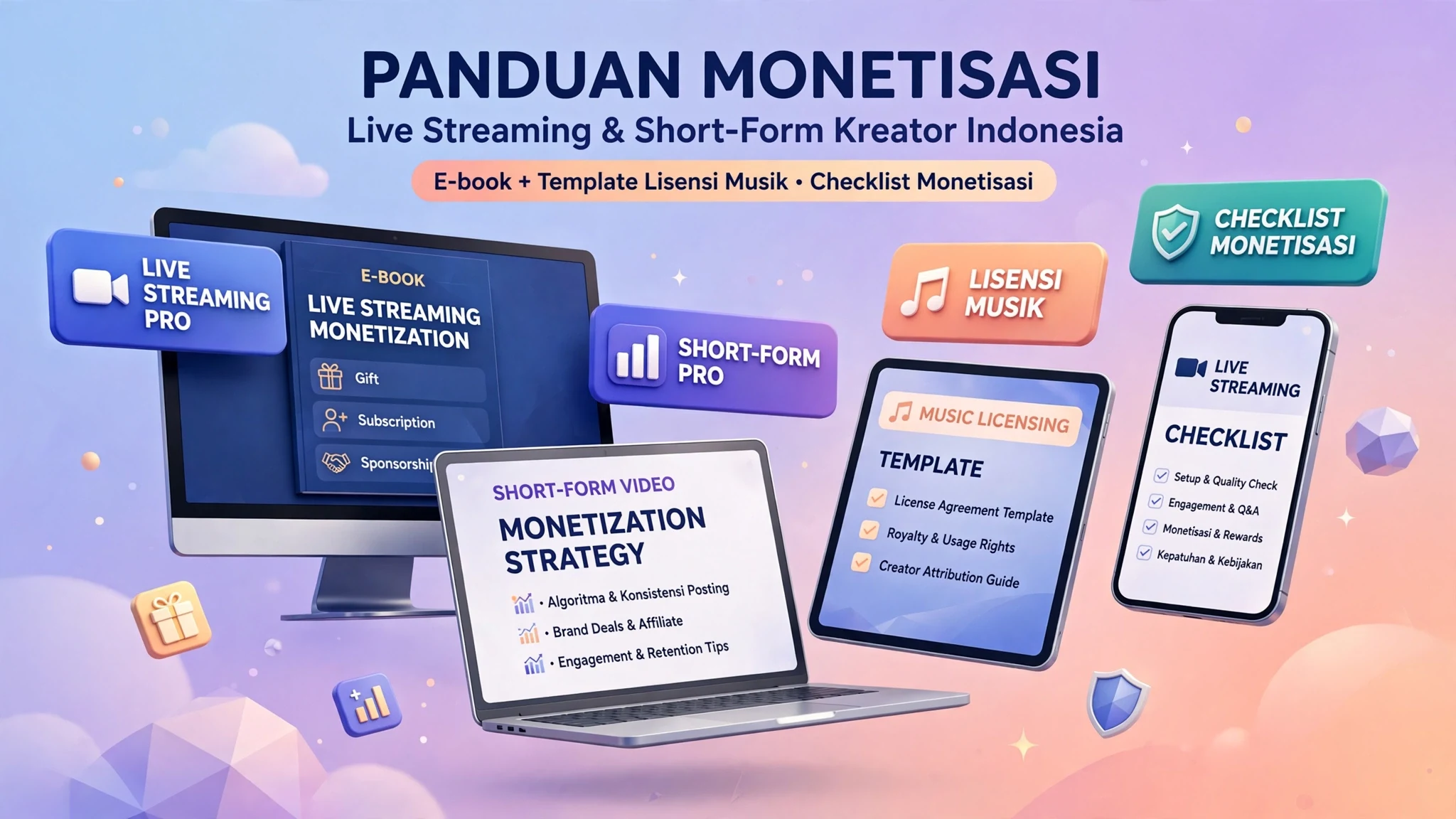 Panduan Monetisasi Live Streaming & Short-Form untuk Kreator Indonesia