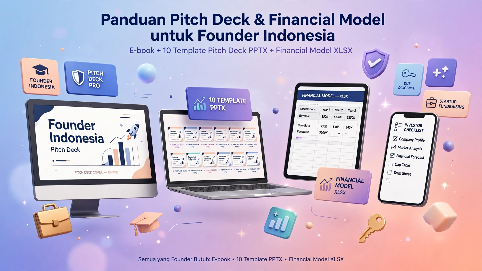 Panduan Pitch Deck & Financial Model untuk Founder Indonesia