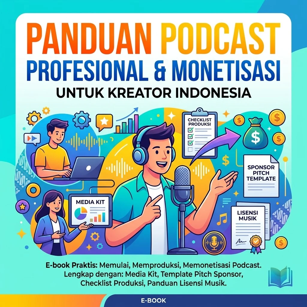 Panduan Podcast Profesional & Monetisasi untuk Kreator Indonesia