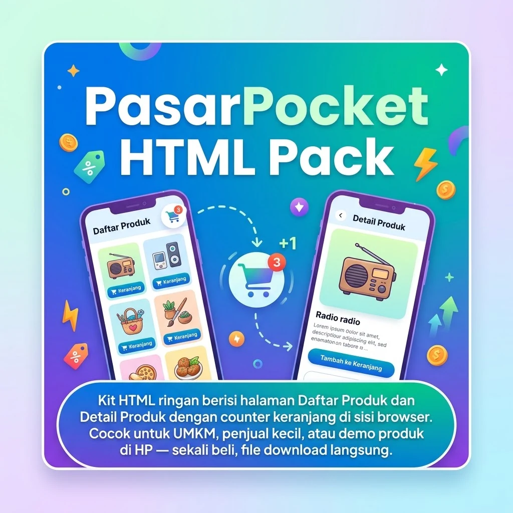 PasarPocket HTML Pack