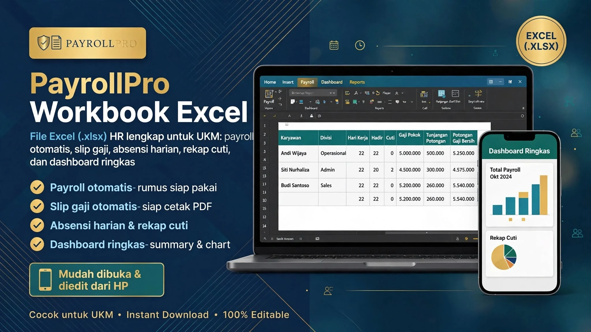 PayrollPro Workbook Excel