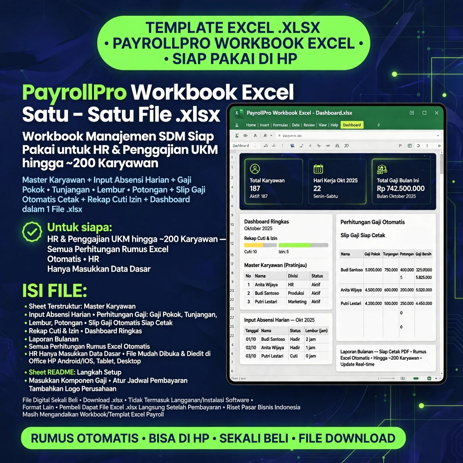 PayrollPro Workbook Excel