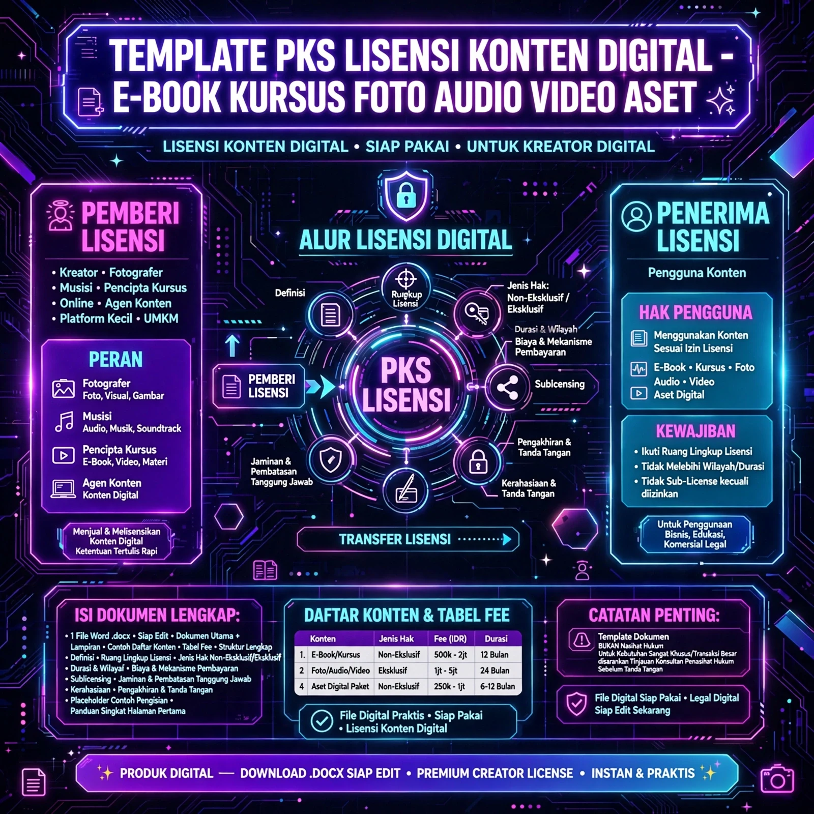 Perjanjian Lisensi Konten Digital (DOCX)