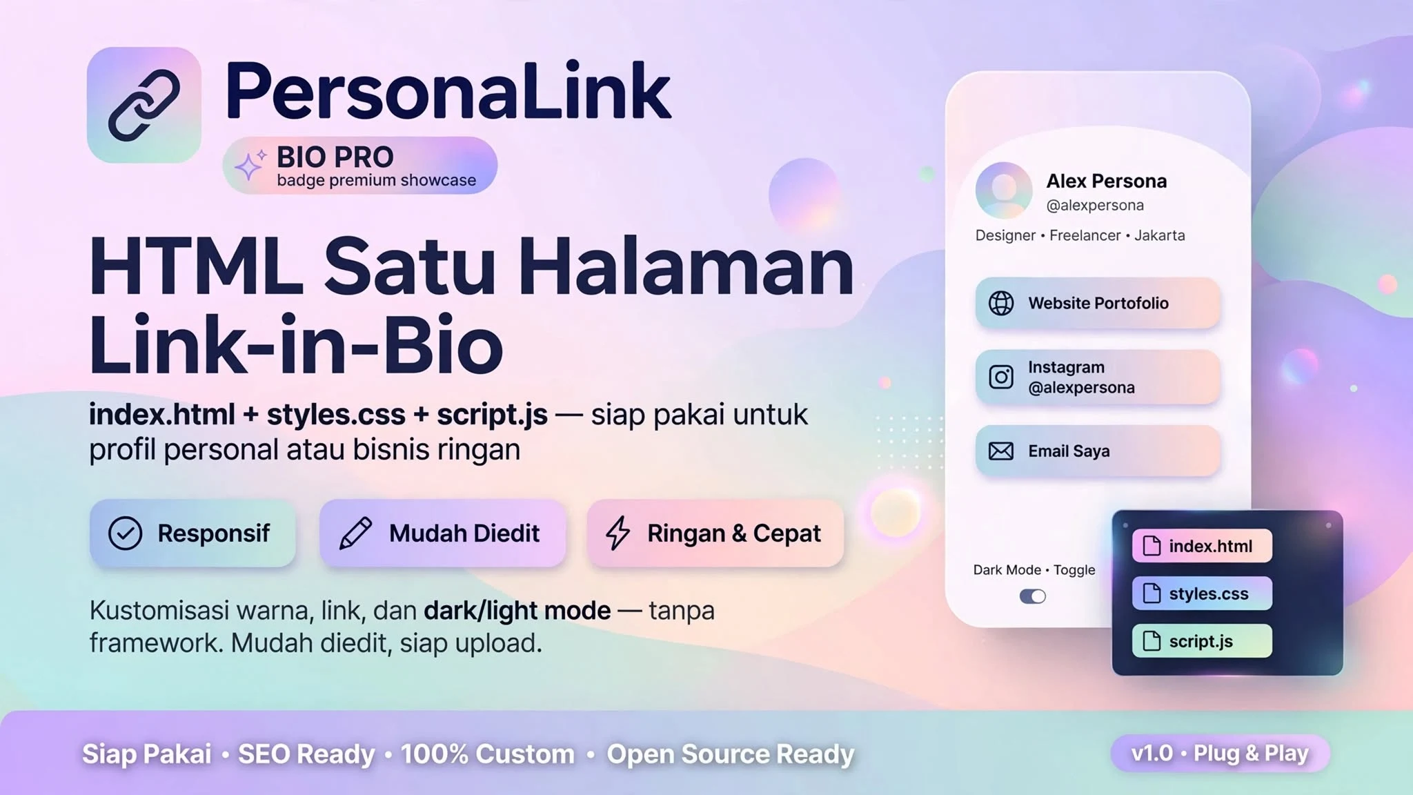PersonaLink HTML