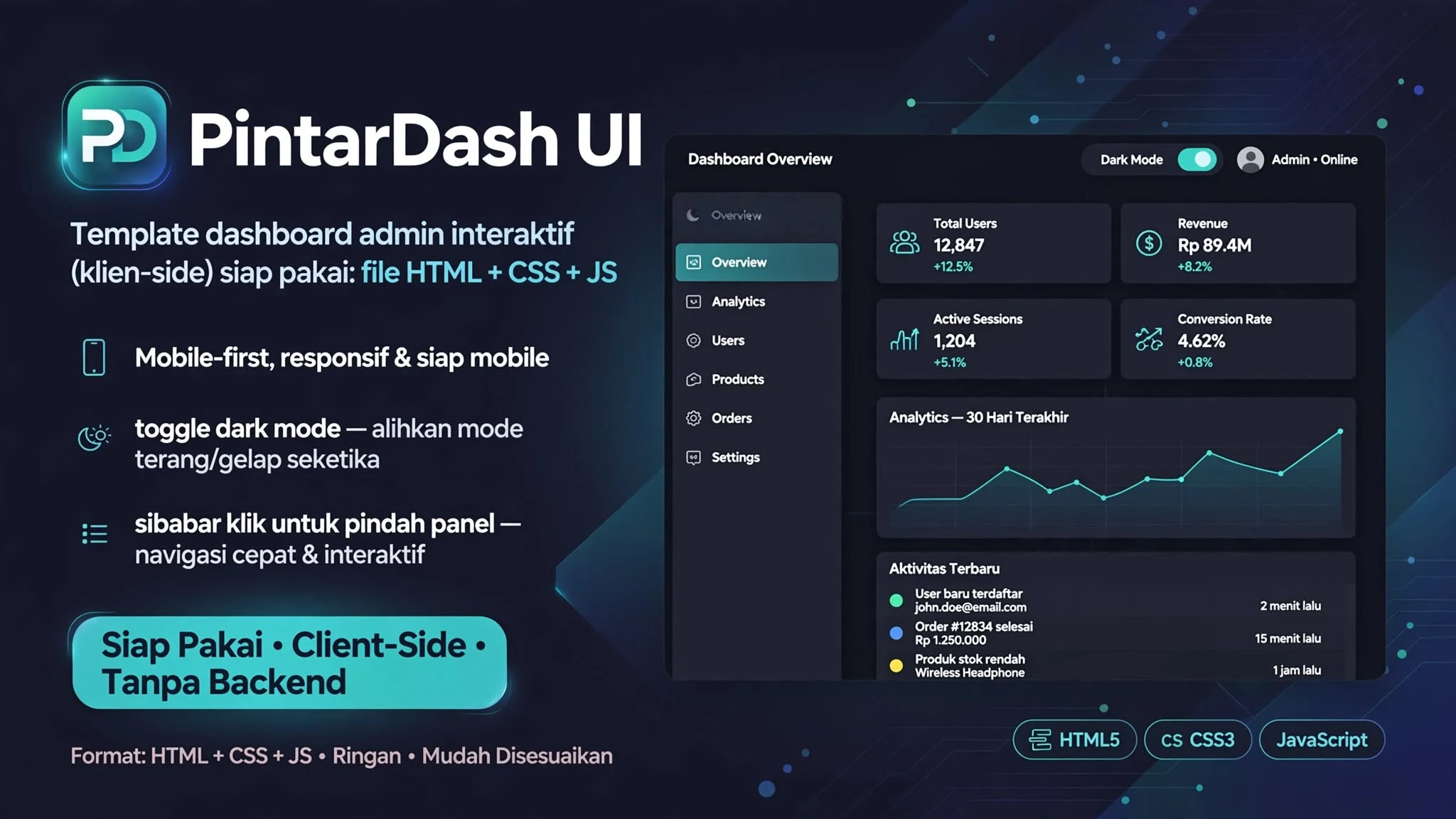 PintarDash UI