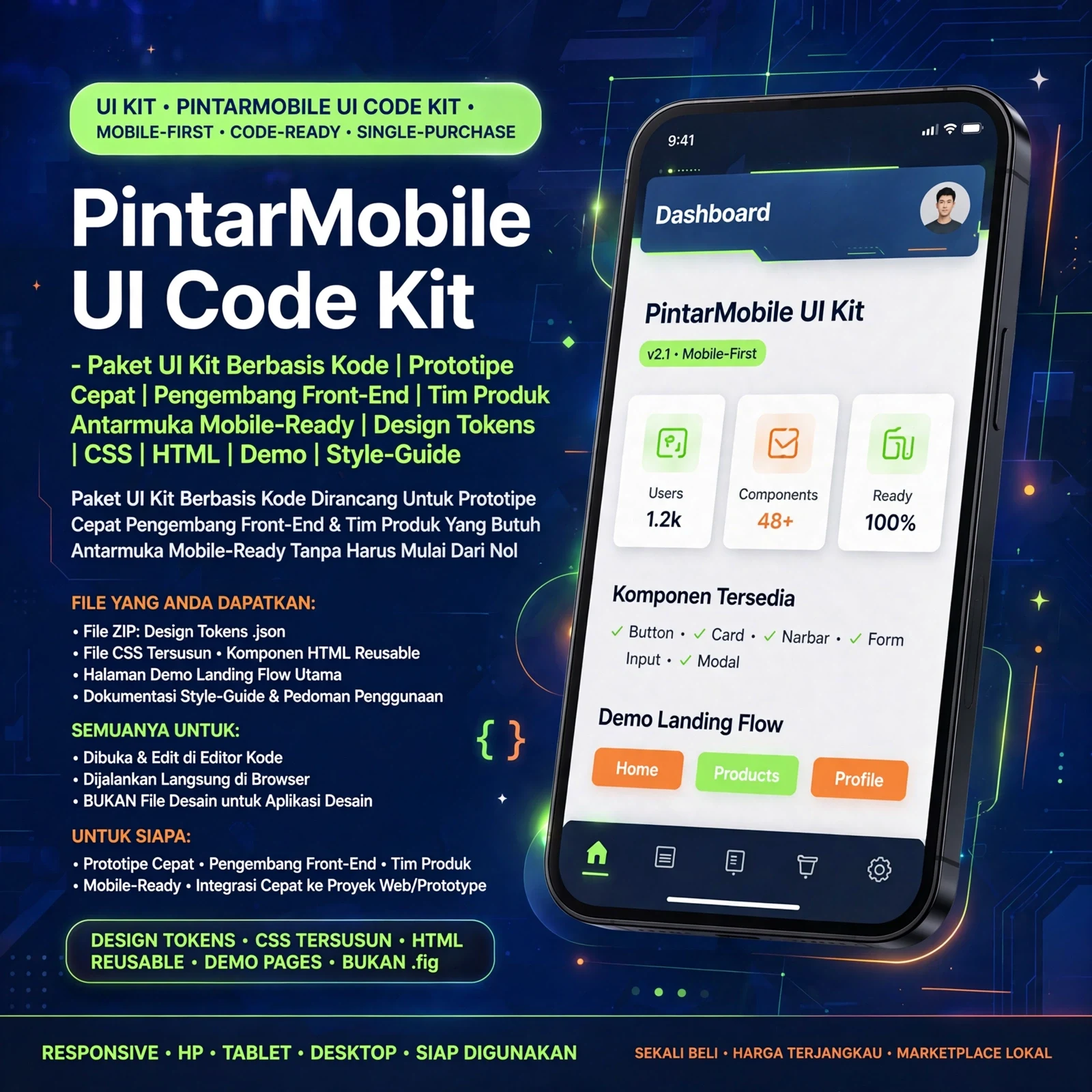 PintarMobile UI Code Kit