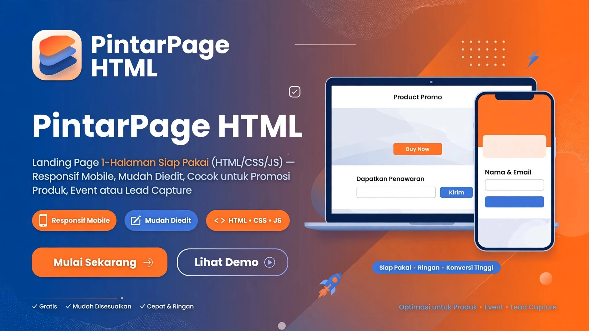 PintarPage HTML