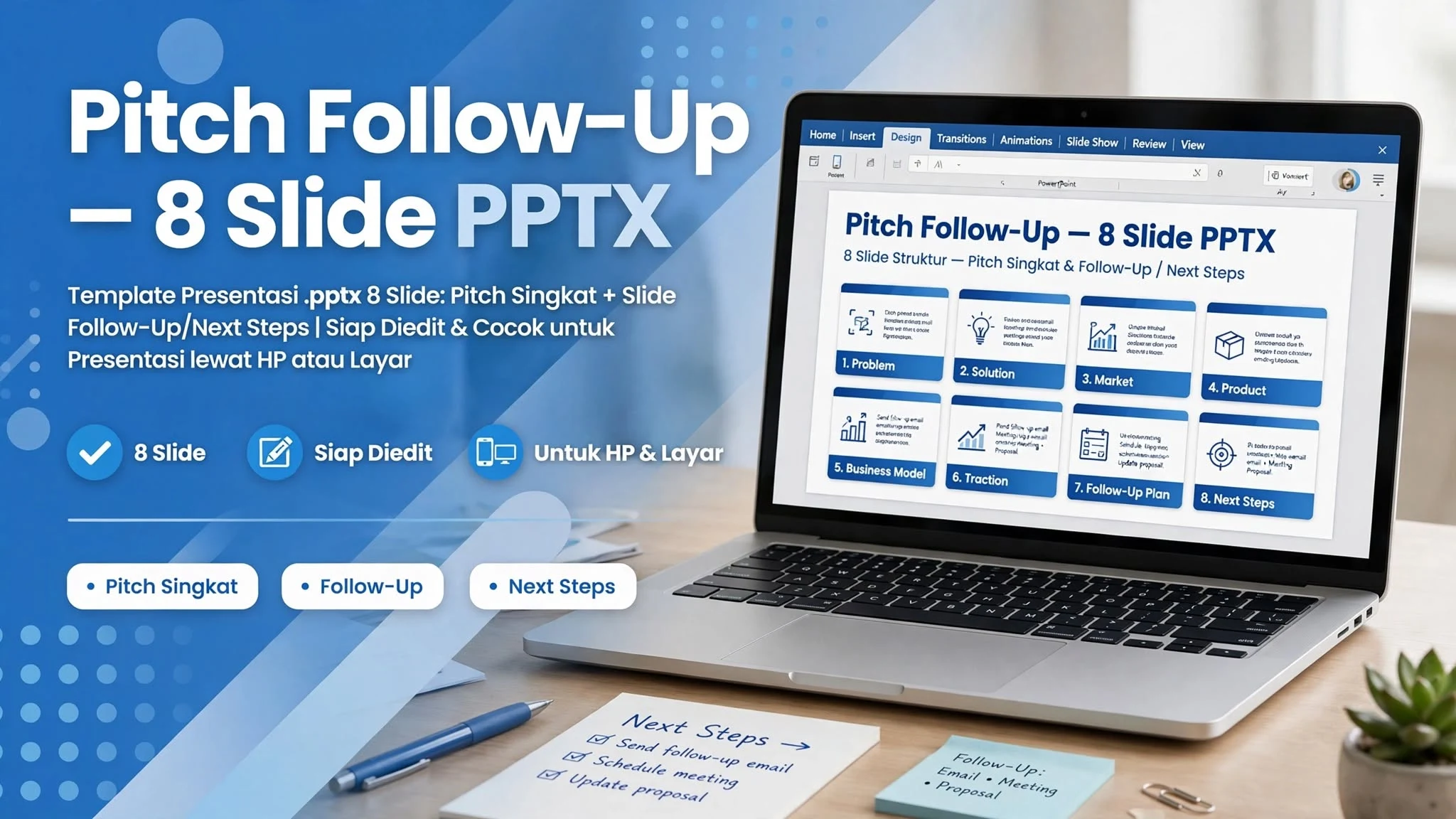 Pitch Follow‑Up — 8 Slide PPTX