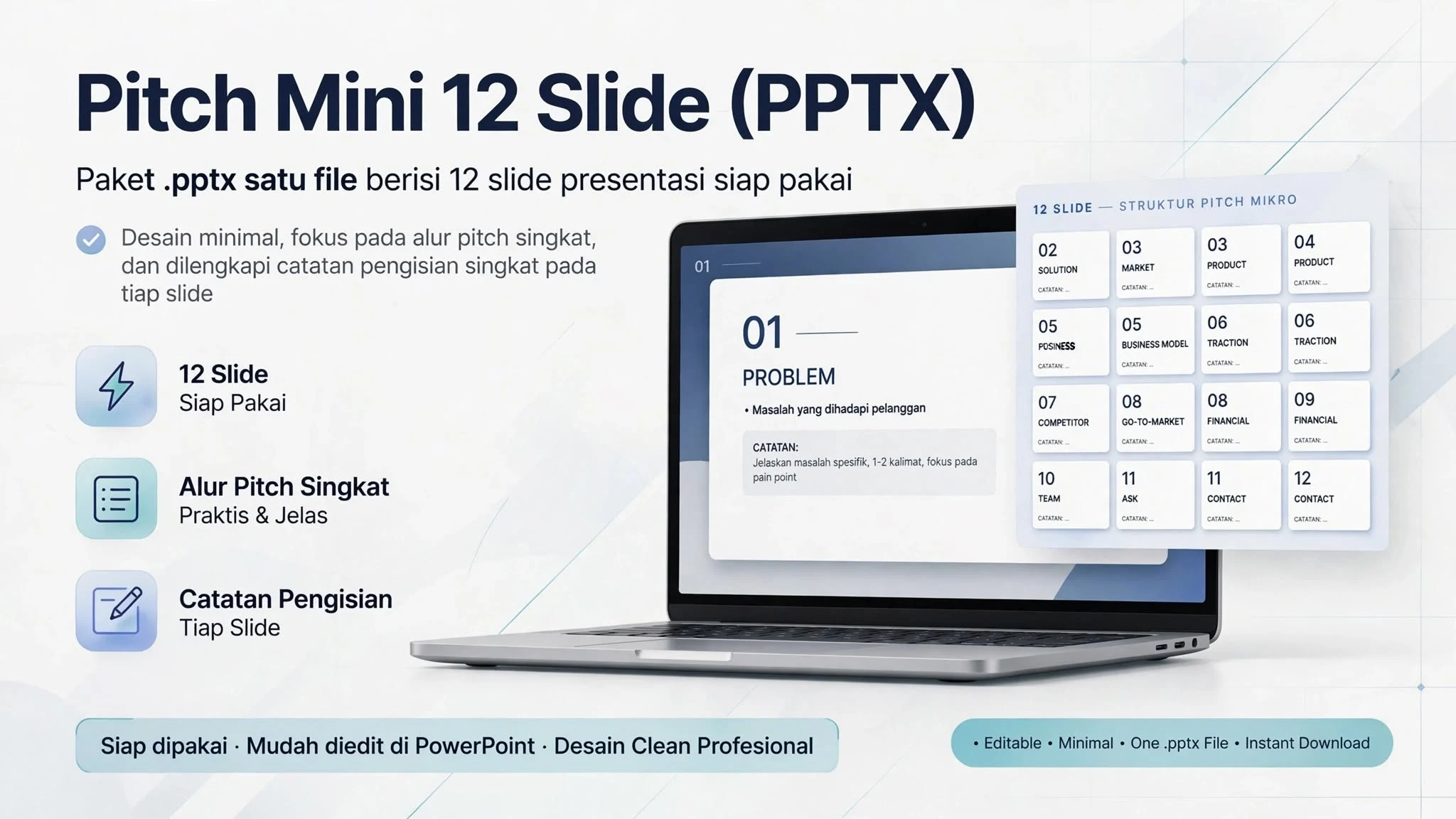 Pitch Mini 12 Slide (PPTX)