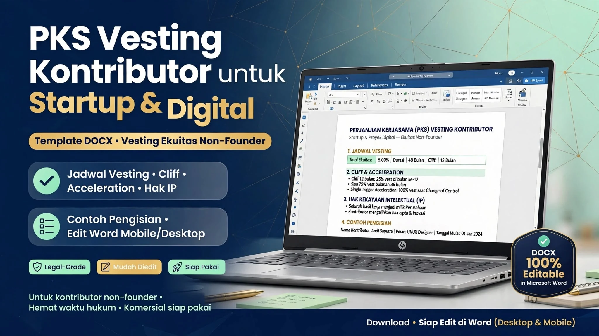 PKS Vesting Kontributor untuk Startup & Proyek Digital