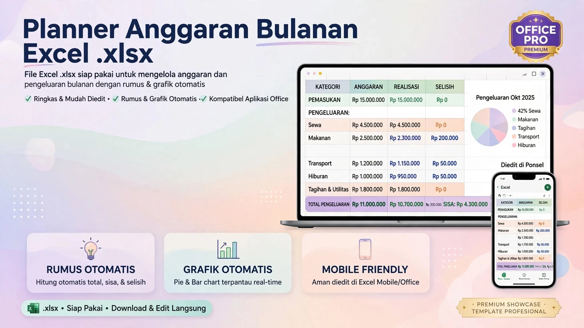 Planner Anggaran Bulanan (Excel .xlsx)