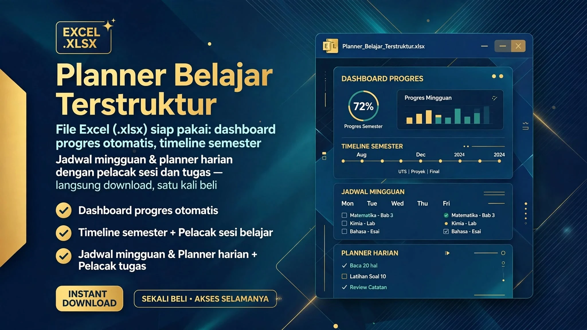 Planner Belajar Terstruktur