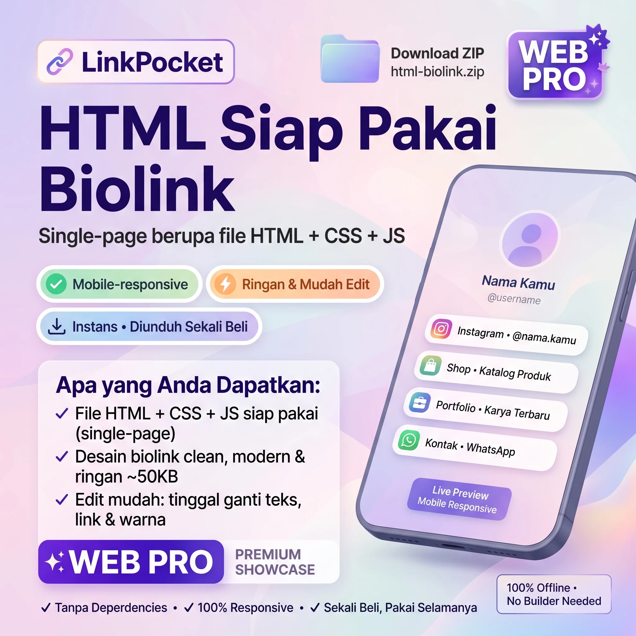 PocketBio HTML