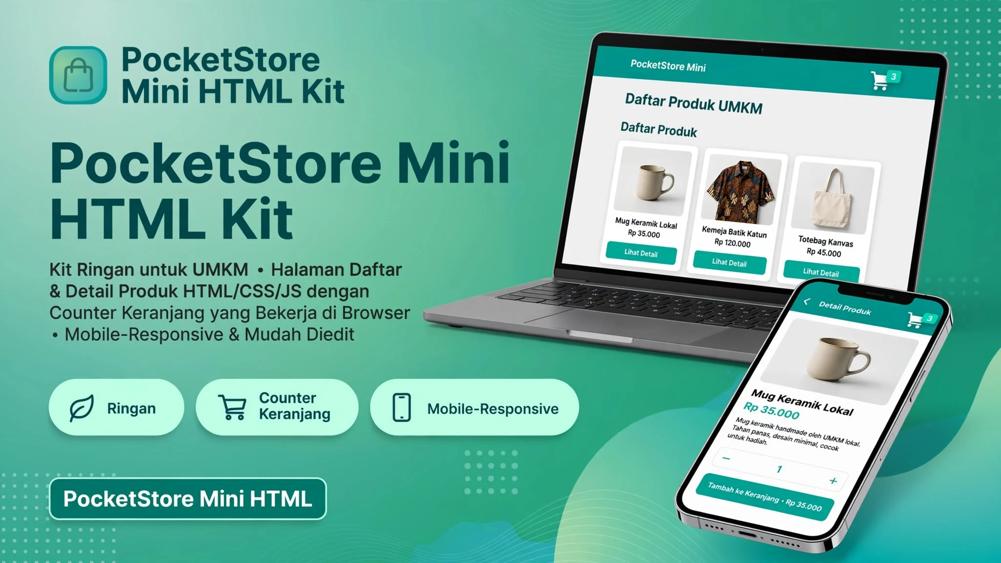 PocketStore Mini HTML Kit