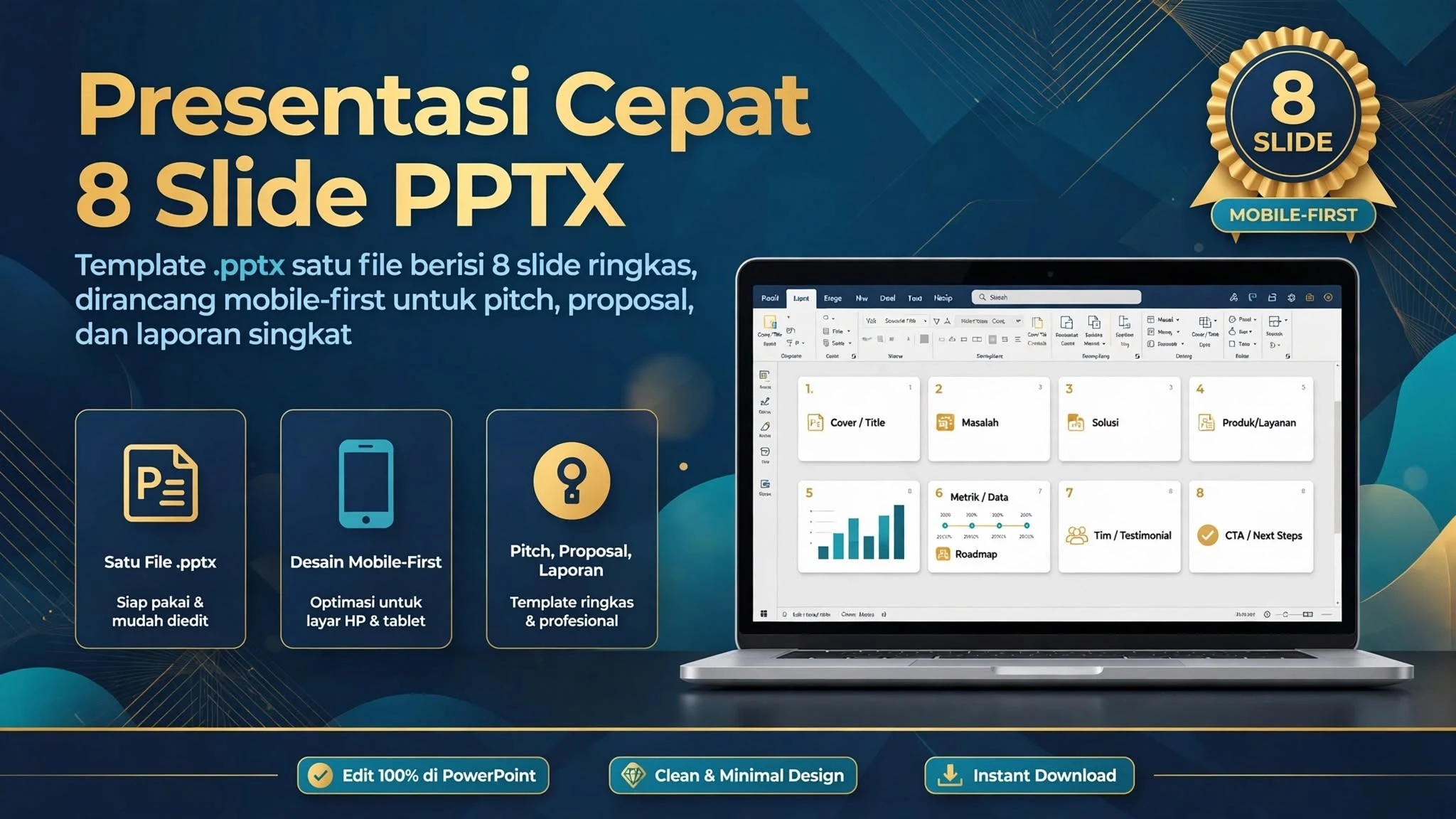 Presentasi Cepat 8 Slide PPTX