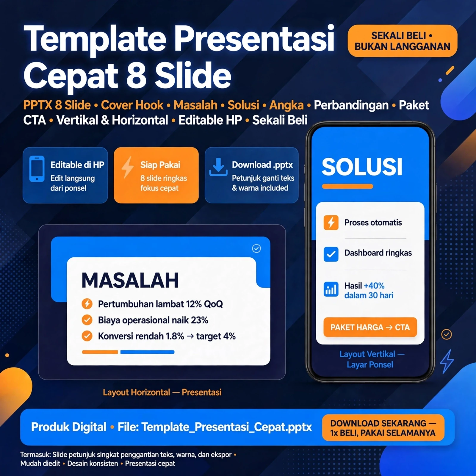 Presentasi Cepat 8 Slide PPTX