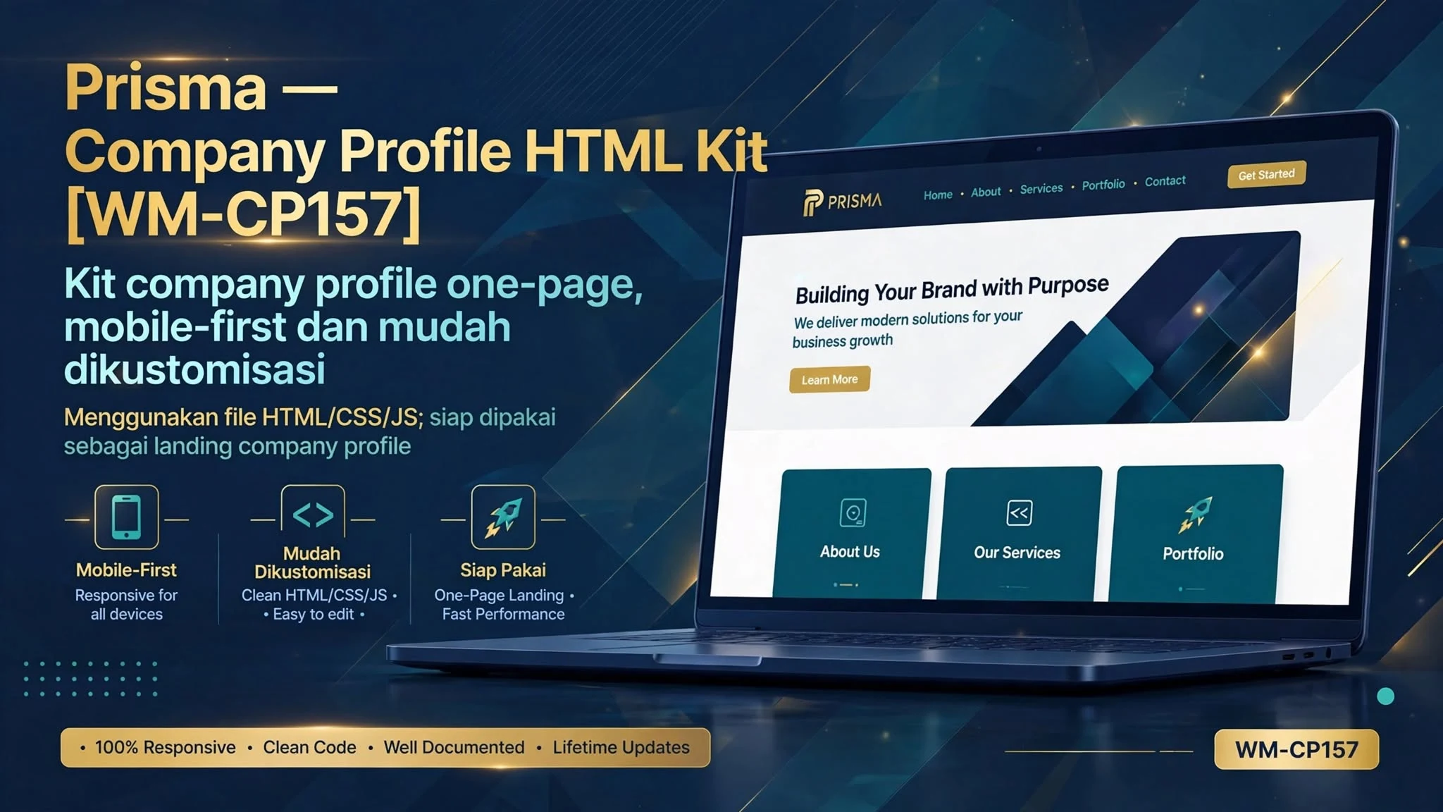 [WM-CP157] Prisma — Company Profile HTML Kit