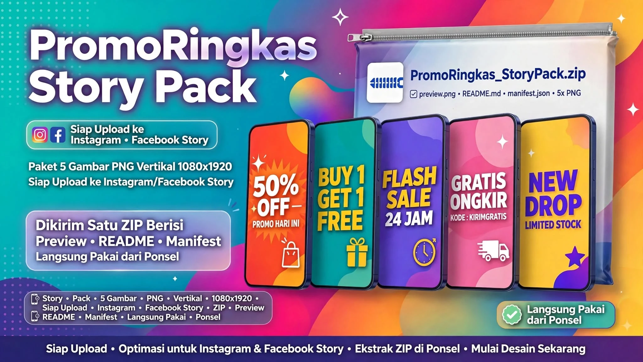 PromoRingkas Story Pack