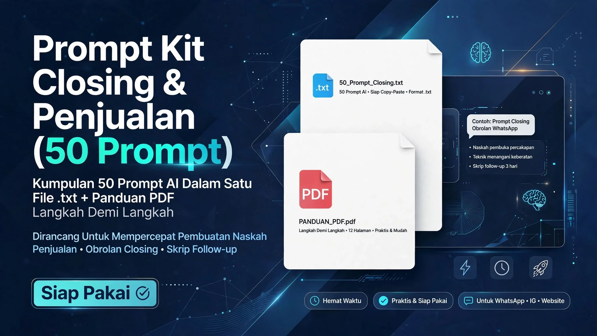 Prompt Kit Closing & Penjualan (50 Prompt)
