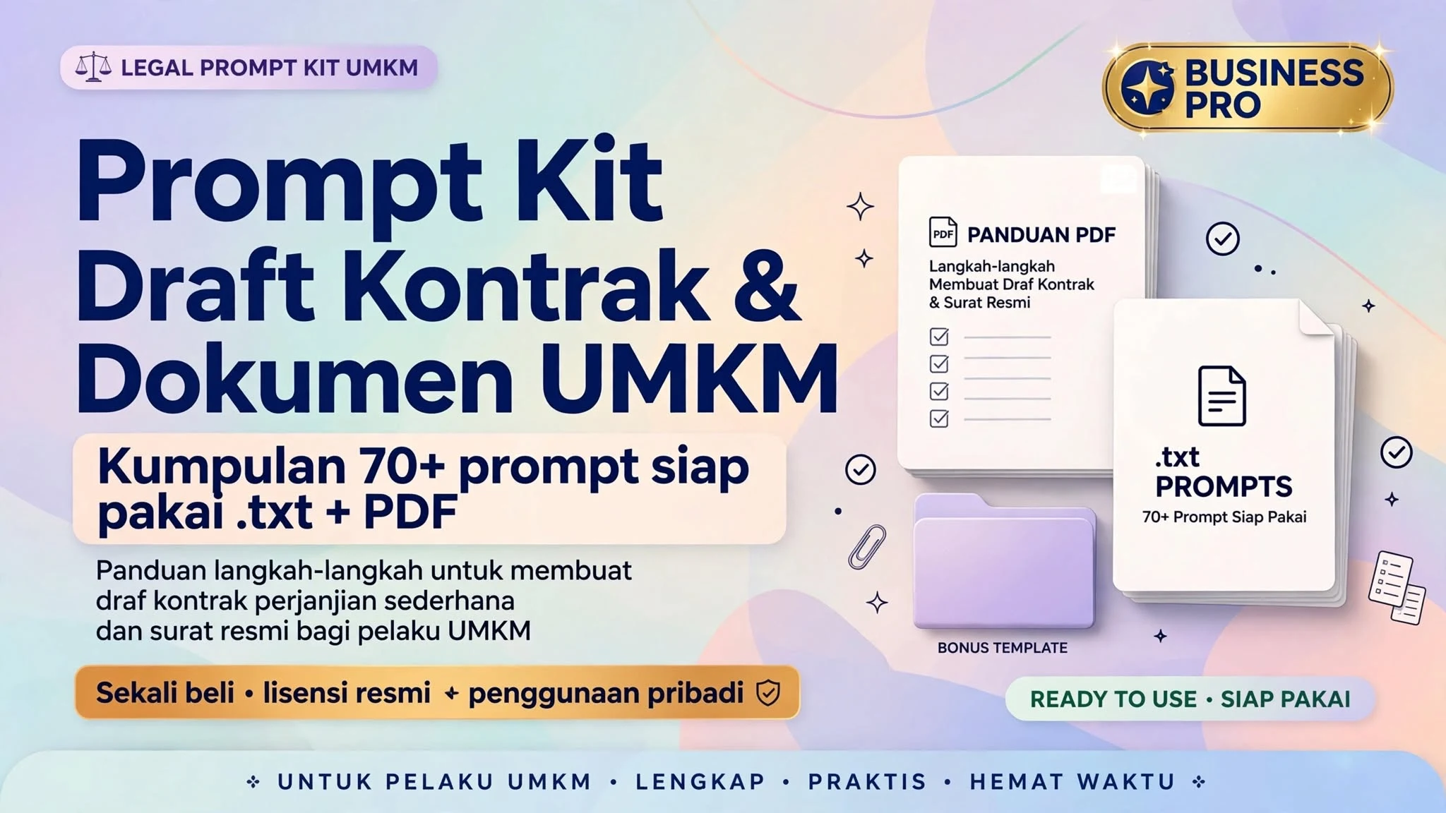 Prompt Kit: Draft Kontrak & Dokumen UMKM
