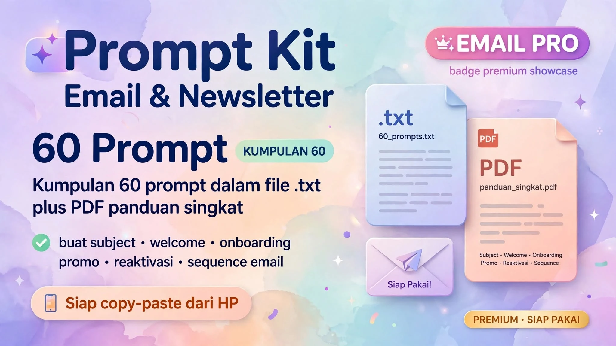 Prompt Kit Email & Newsletter (60 Prompt)