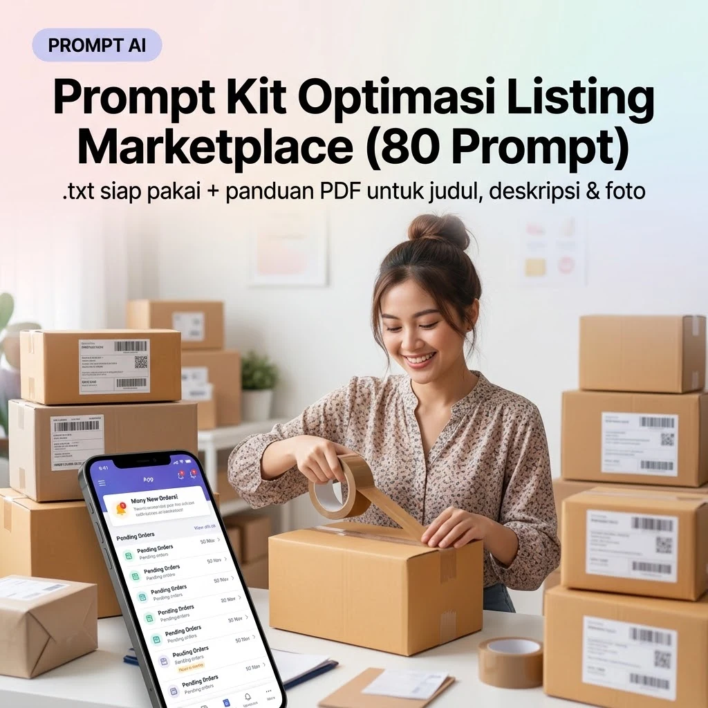 Prompt Kit Optimasi Listing Marketplace (80 Prompt)
