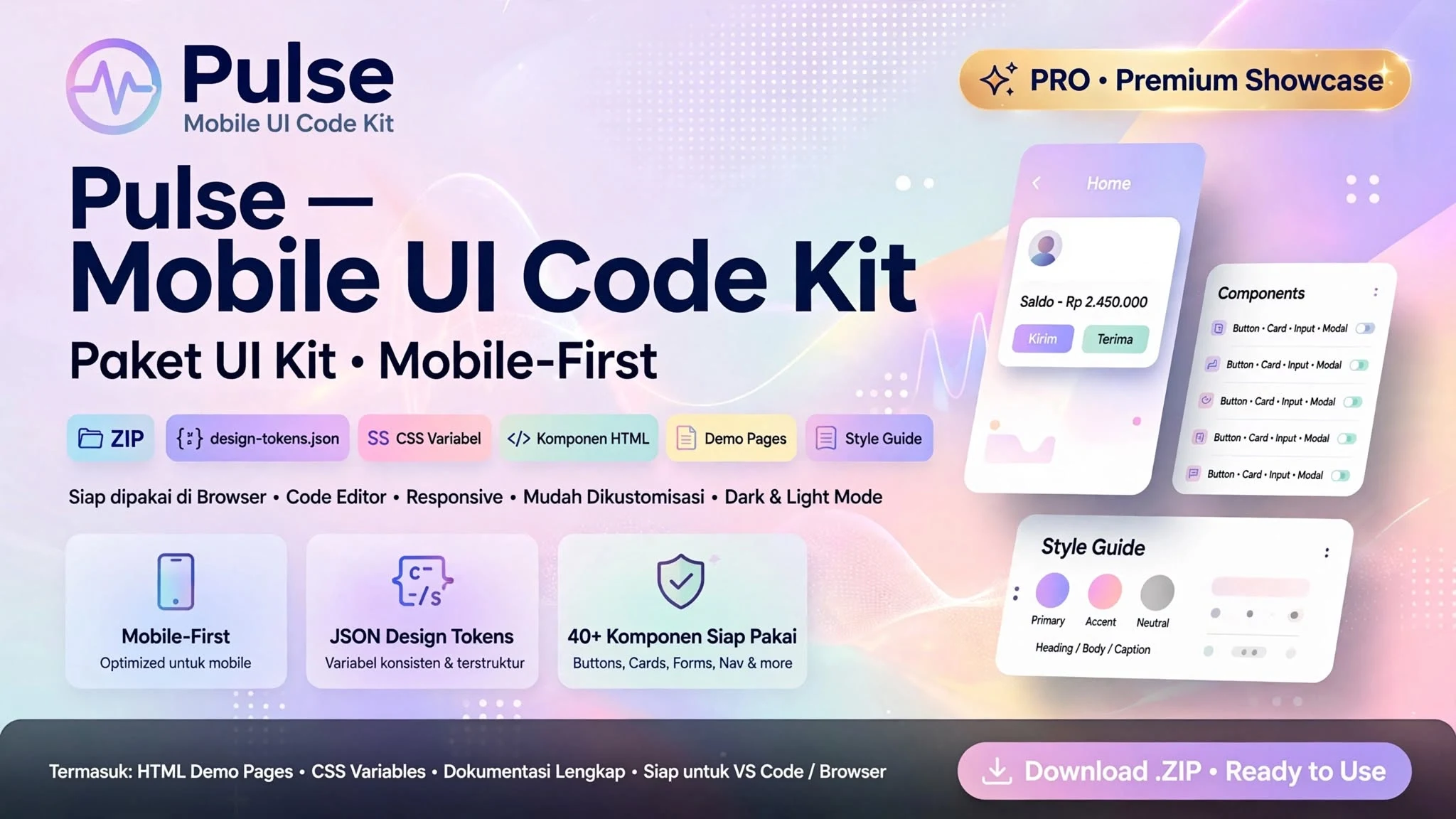 Pulse Mobile UI Code Kit
