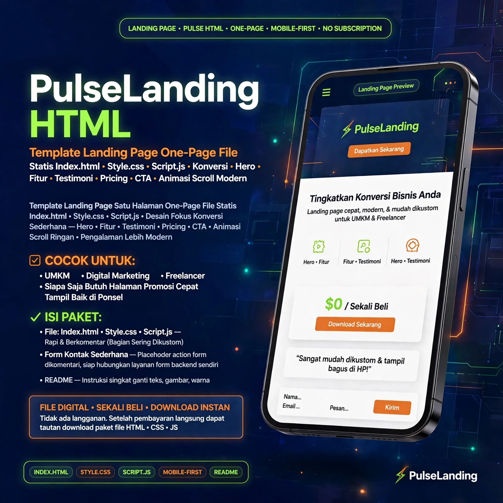 PulseLanding HTML