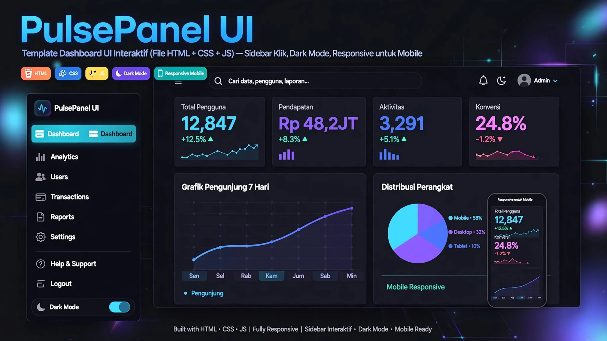 PulsePanel UI