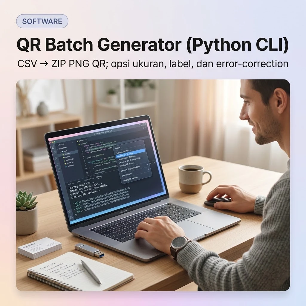 QR Batch Generator (Python CLI)