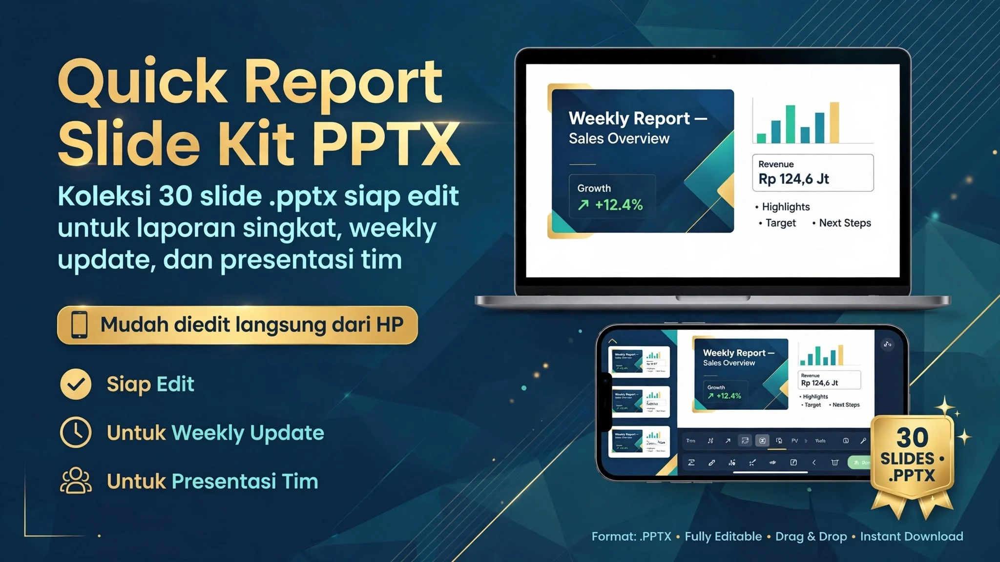 Quick Report Slide Kit PPTX