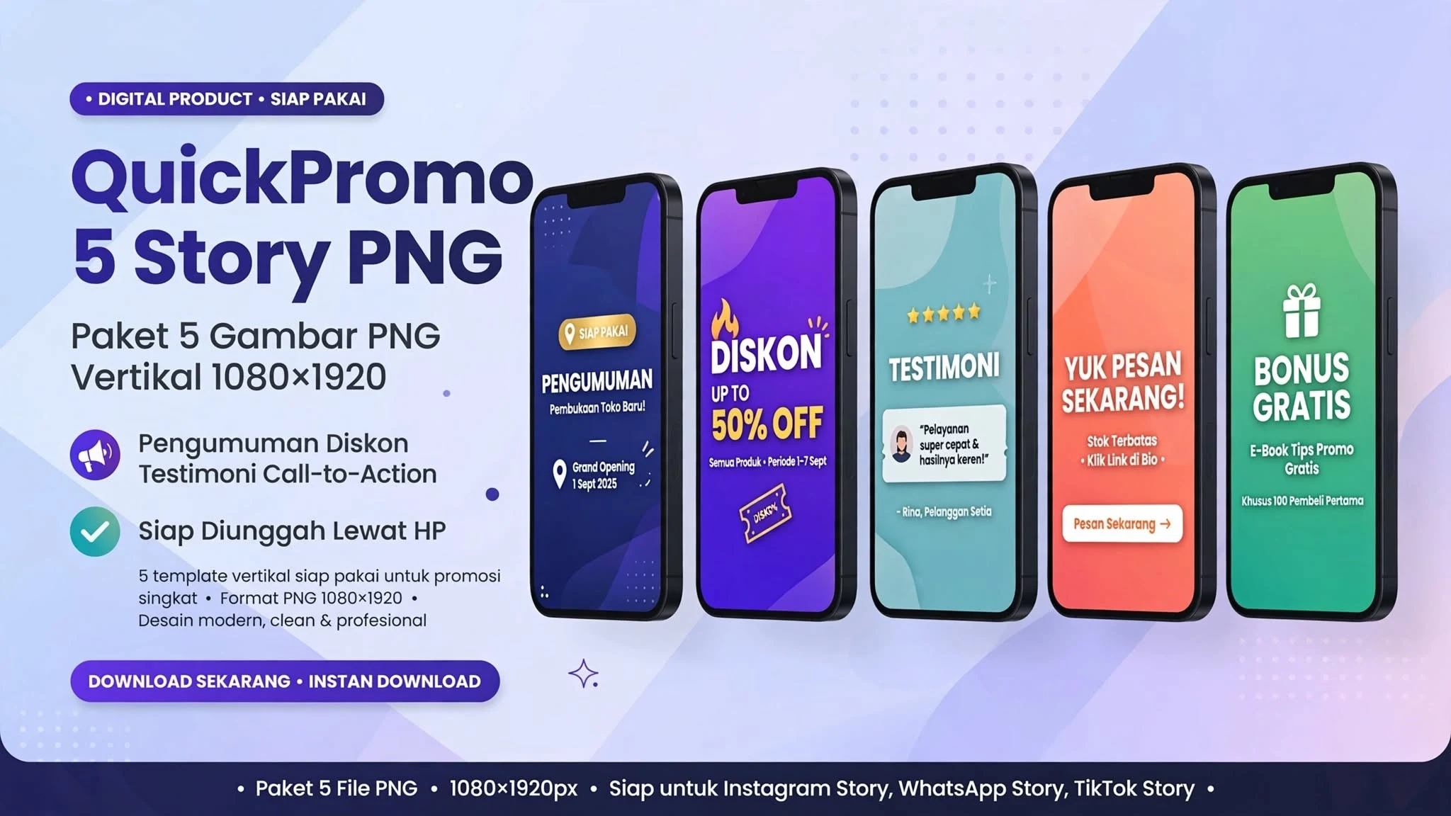 QuickPromo 5 Story PNG