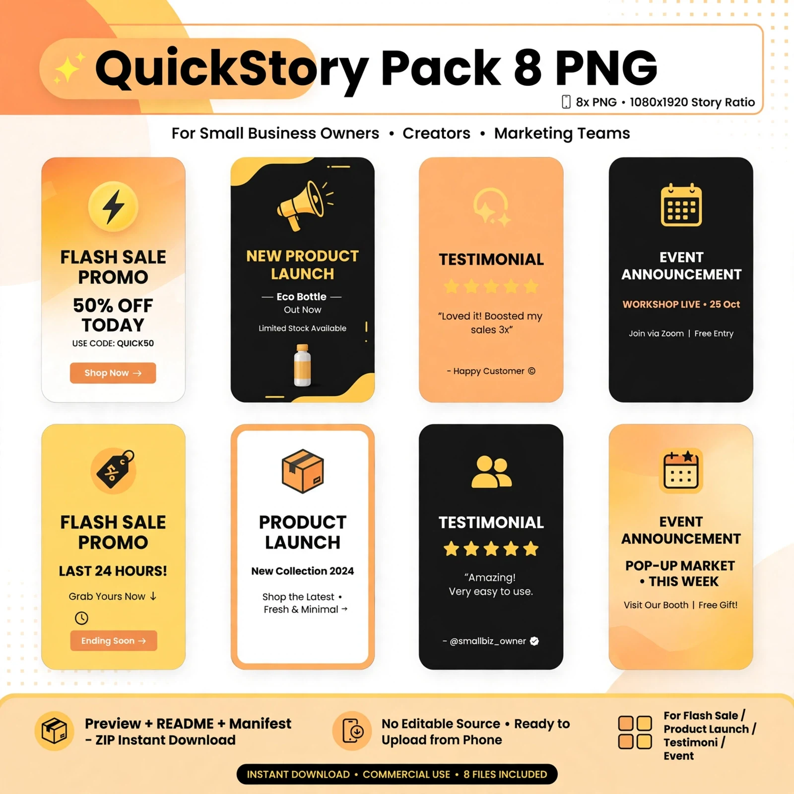 QuickStory Pack 8 PNG