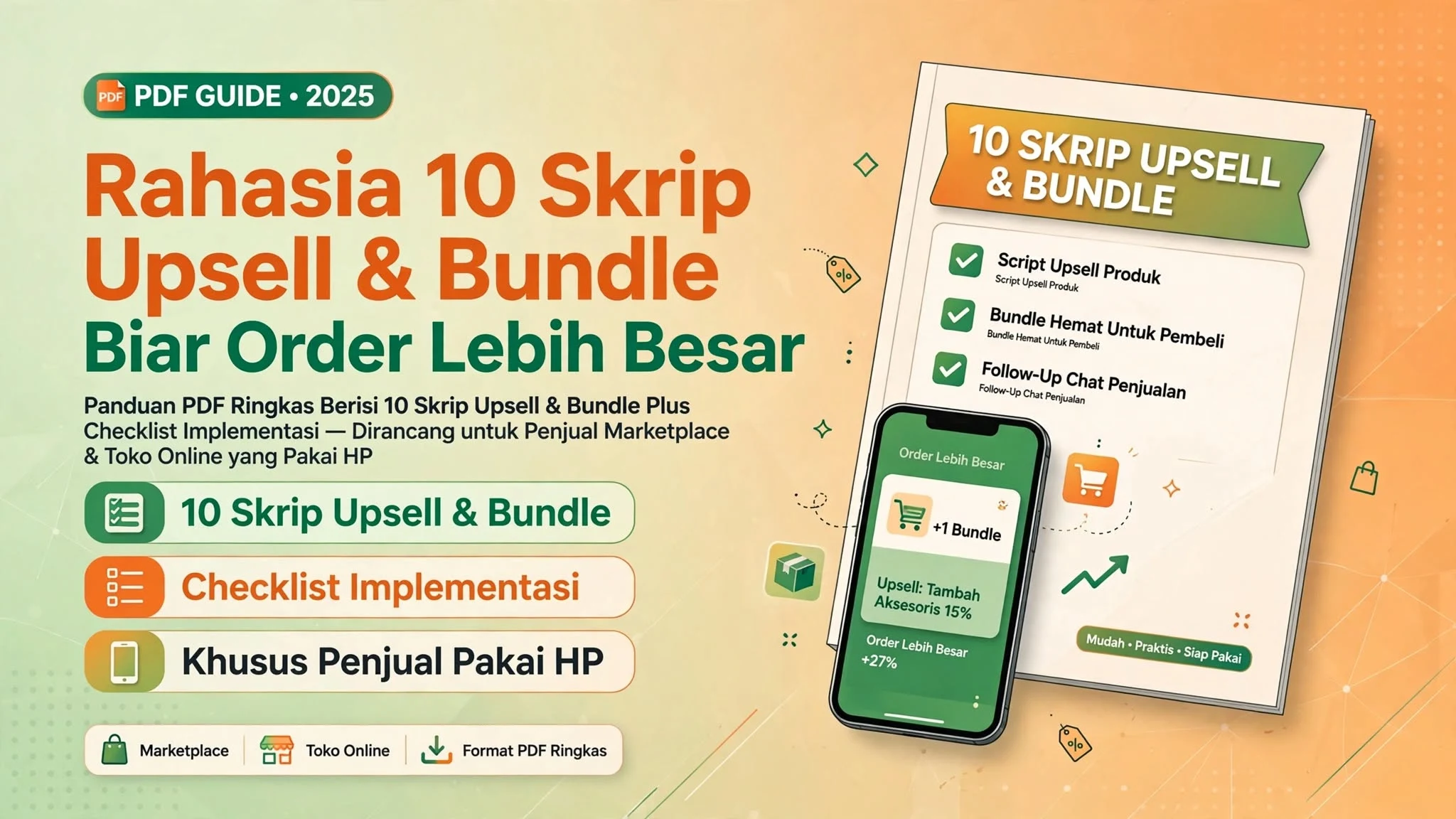 Rahasia 10 Skrip Upsell & Bundle Biar Order Lebih Besar