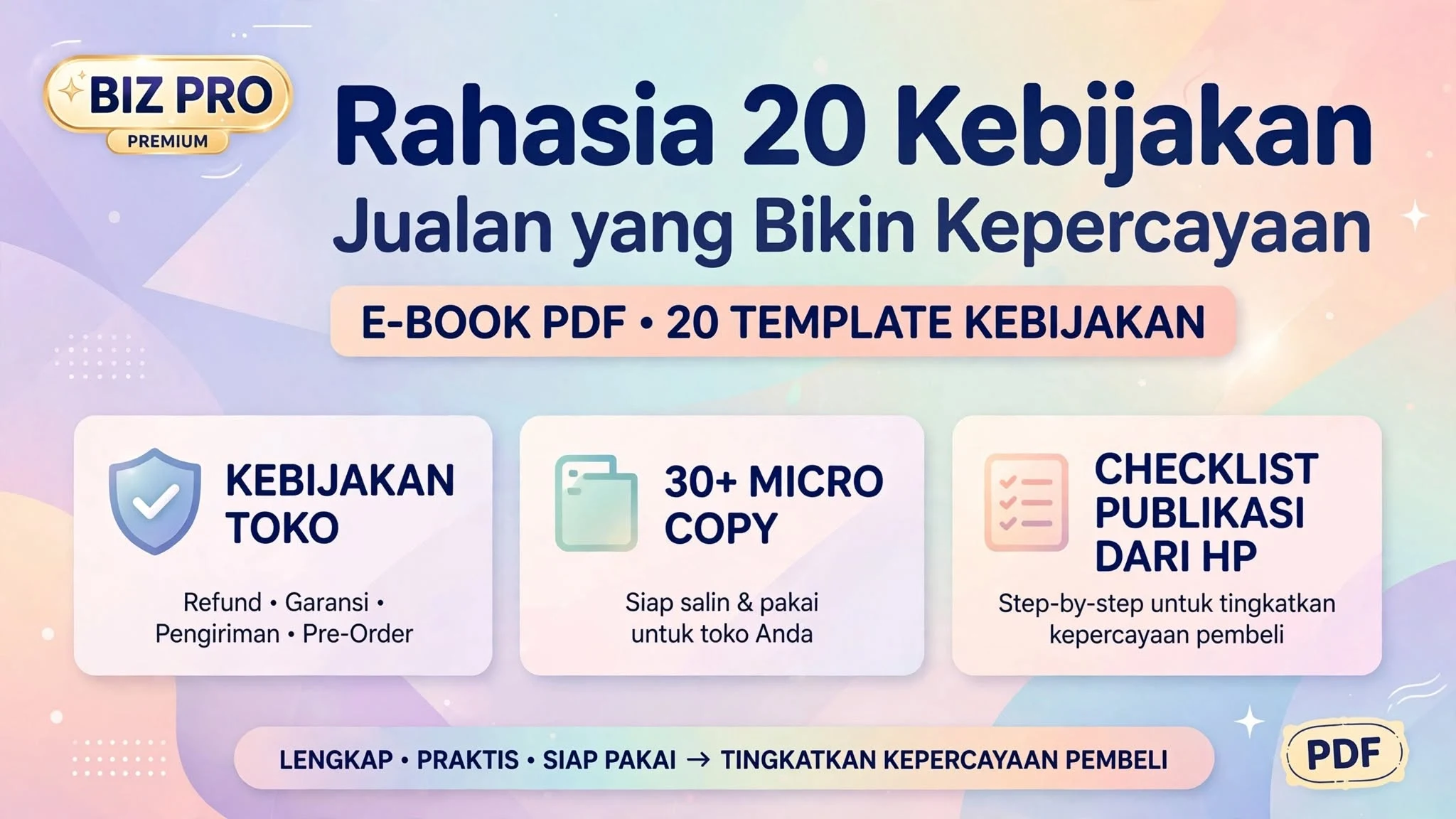 Rahasia 20 Kebijakan Jualan yang Bikin Kepercayaan