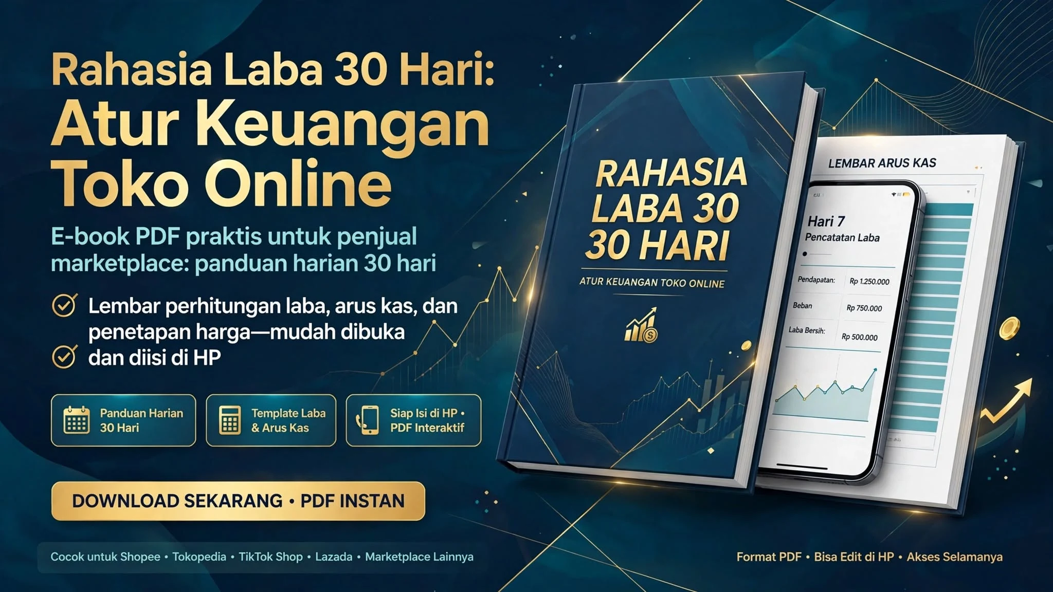 Rahasia Laba 30 Hari: Atur Keuangan Toko Online